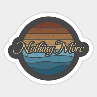 Nothing More Retro Waves Sticker